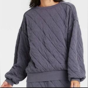 Quilted Sweatshirt